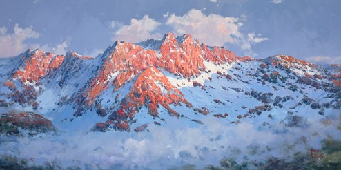 Macizo Central by Miguel Peidro - Original Painting on Stretched Canvas